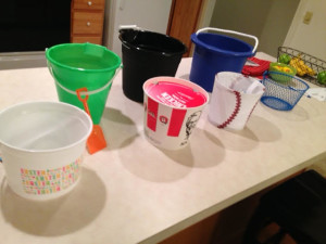 “leaving our buckets” and “finding Jesus, the well.”